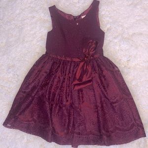 Wine colored forms dress